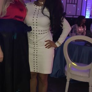 Off white thick winter dress